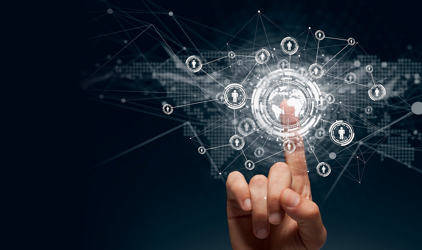 digital network of people